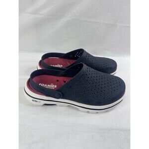 Skechers Men's Go Walk Astonished Slip On Walking Clogs Navy Red Size 10 Comfort